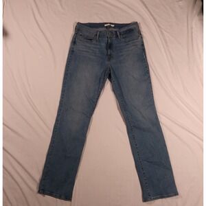 Levi's Women's Slimming Straight Jeans | Size 31 | Medium Wash Blue Stretch